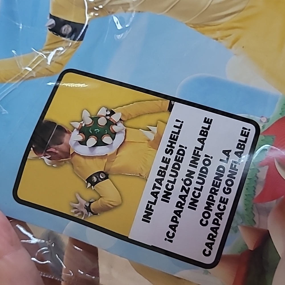 Bowser Deluxe Nintendo Super Mario Brothers Halloween Child Costume Large 10-12 - Picture 4 of 5